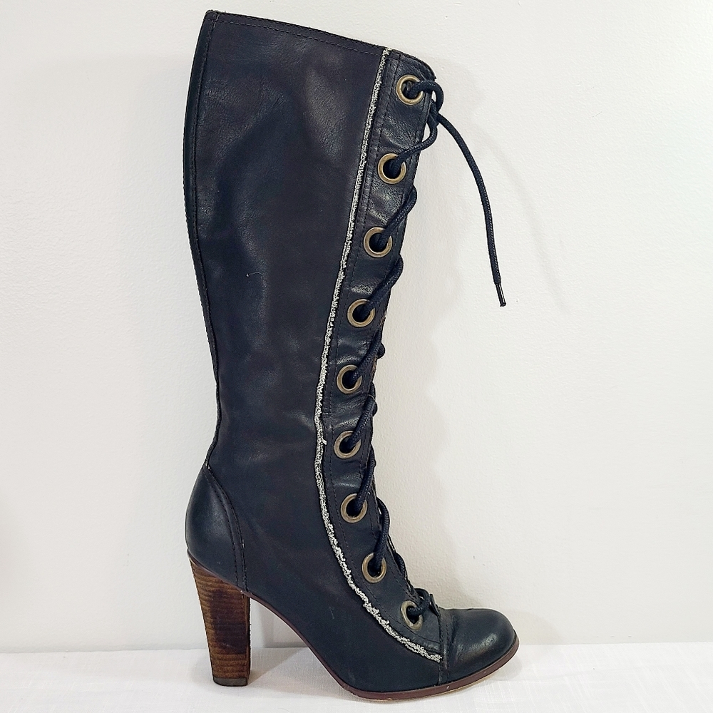 Seychelles Black Knee-High Boots